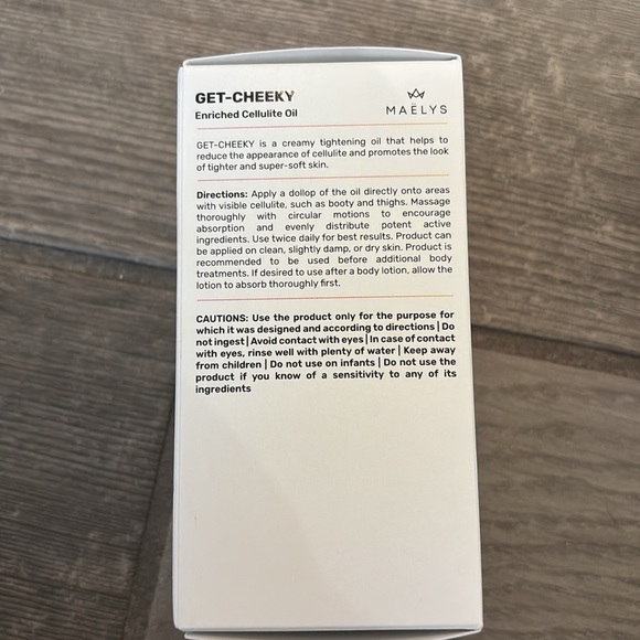New- unopened! Maelys “Get Cheeky” Cellulite Oil - Picture 5 of 6